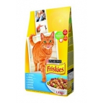 Friskies (Фріскіс) Сухий повнораціонний корм для дорослих котів з лососем та доданими овочами 1,5 кг